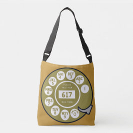 Bolsa Ajustável Design de Discagem de Telefone Rotativo