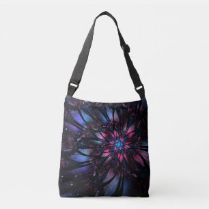 Bolsa Ajustável design de flor fractal abstrato.