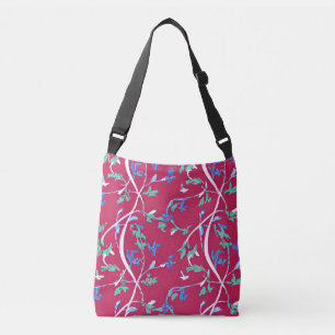 Bolsa Ajustável Design de Folha Chic Boho de Dois Lados