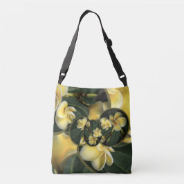Bolsa Ajustável Design de Frangipani Tropical sobre o Saco do Ombo