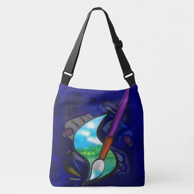 Bolsa Ajustável Design de Gráfico de Artista Mural (Frente)