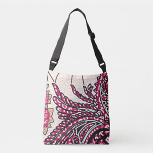 Bolsa Ajustável Design decorativa com vermelho vívido e alfinete