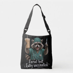 Bolsa Ajustável Design Divertido de Guaxinim Enfermeira