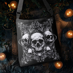 Bolsa Ajustável Design do crânio gótico