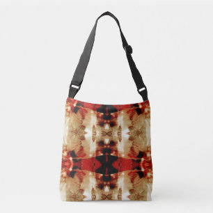 Bolsa Ajustável Design do Sudoeste Vermelho Negro Branco Simétrico