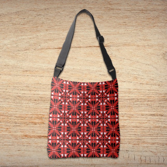 Bolsa Ajustável Design original único vermelho moderno (Criador carregado)