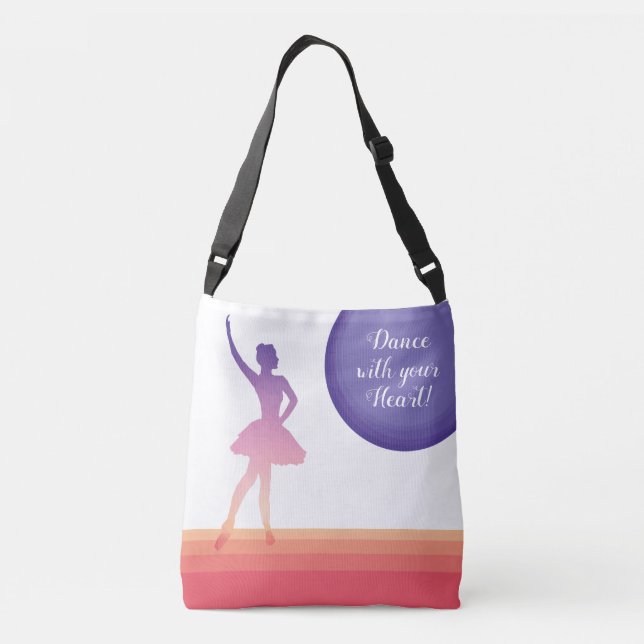Bolsa Ajustável Design poligonal da cor da dança da silhueta da (Verso)