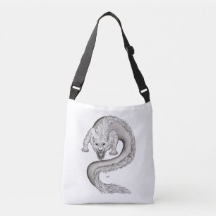 Bolsa Ajustável Design preto e branco de Wolfdragon em Tattoostyle
