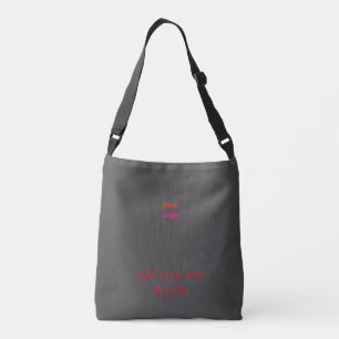Bolsa Ajustável design simples e mínimo adicione o texto do logoti