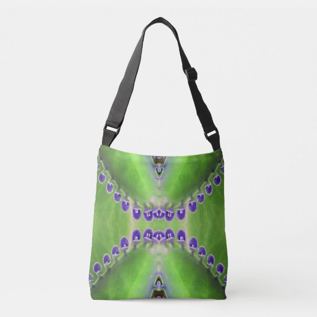 Bolsa Ajustável Design verde e roxo (Frente)