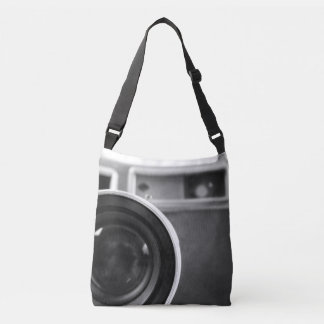 Bolsa Ajustável Deslocamento da Câmera de Filme Vintage Preto e Br
