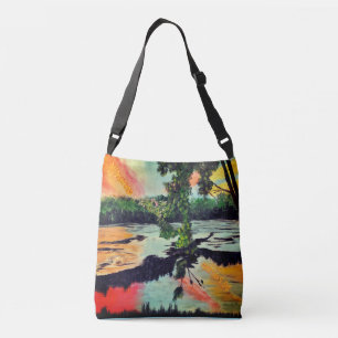 Bolsa Ajustável DG Pinturas Reflexo do Lago ao Pôr do Sol