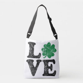 Bolsa Ajustável Dia de São Patrício LOVE Shamrock Irish