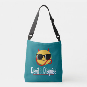 Bolsa Ajustável Diabo disfarçado Emoji Hot Trendy Branca Engraça