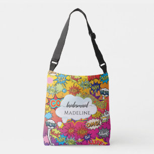 Bolsa Ajustável Discurso de Pop de Arte em Quadrinhos Bridesmaid C