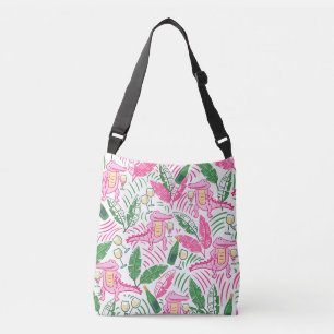 Bolsa Ajustável Disquete Verde Rosa de Alligador