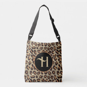 BOLSA AJUSTÁVEL DIVERSÃO PRETA E LARANJA FAUX LEOPARD FUR IMPRESSÃ
