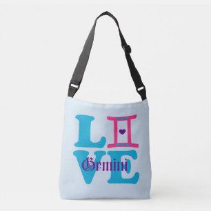 Bolsa Ajustável 😍 do ♊★ eu amo o impressão do sinal do