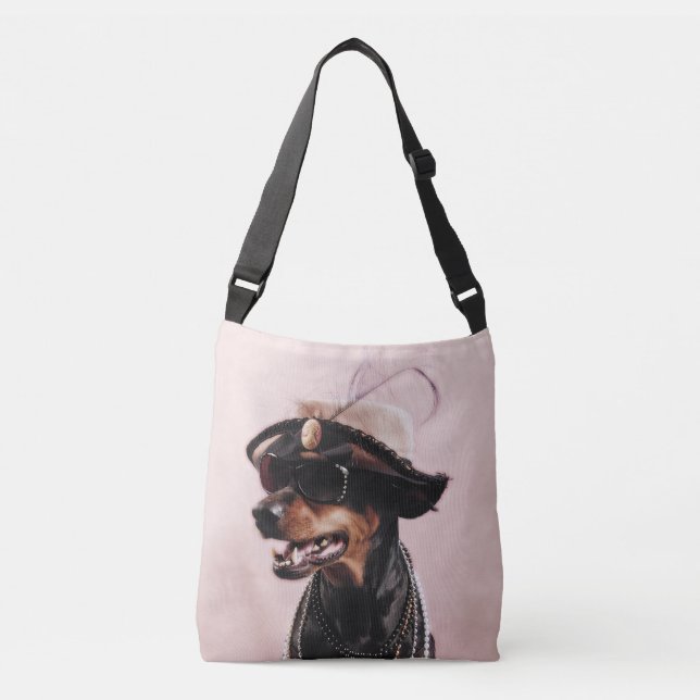 Bolsa Ajustável Doberman sofisticado (Frente)