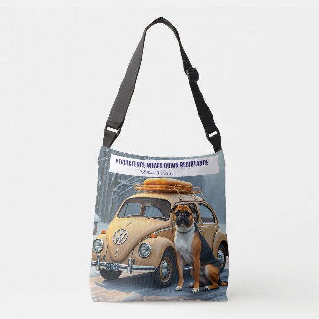 Bolsa Ajustável Dog in Snow Bread toast on the Roof (Frente)