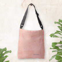 Douradas manchas Grunge Nome Minimizado Pastel Ros