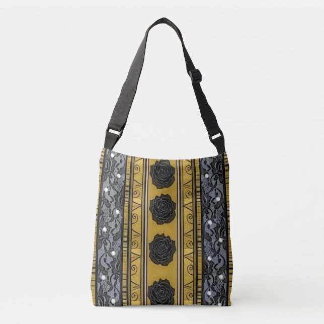 Bolsa Ajustável Dourado preto: (Frente)