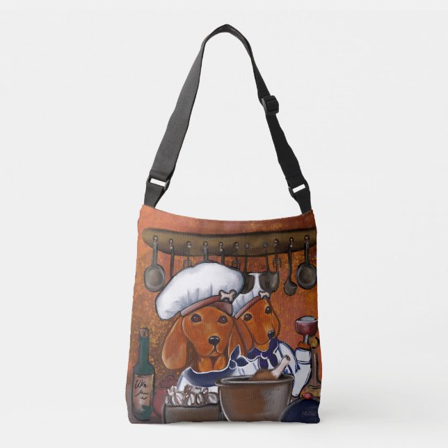 Bolsa Ajustável Doxies Vermelhas (Frente)