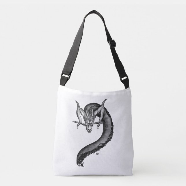 Bolsa Ajustável Dragão no estilo de tatuagem (Frente)