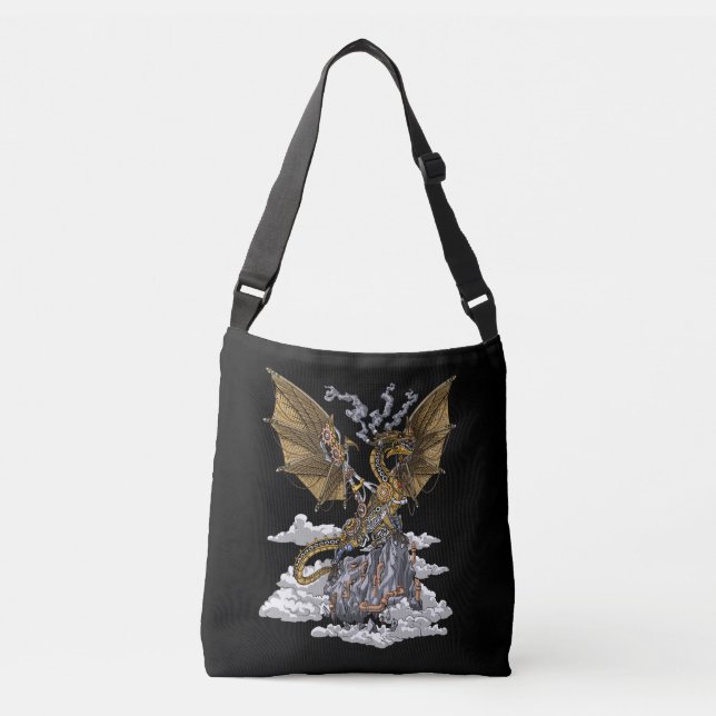 Bolsa Ajustável Dragão Steampunk (Frente)