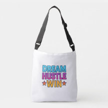 Dream Hustle Win - Citação em Negrito Motivacional