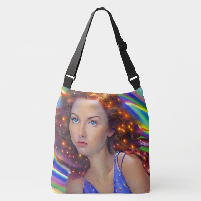 Bolsa Ajustável DreamGirl com Luzes Arco-Íris (Frente)