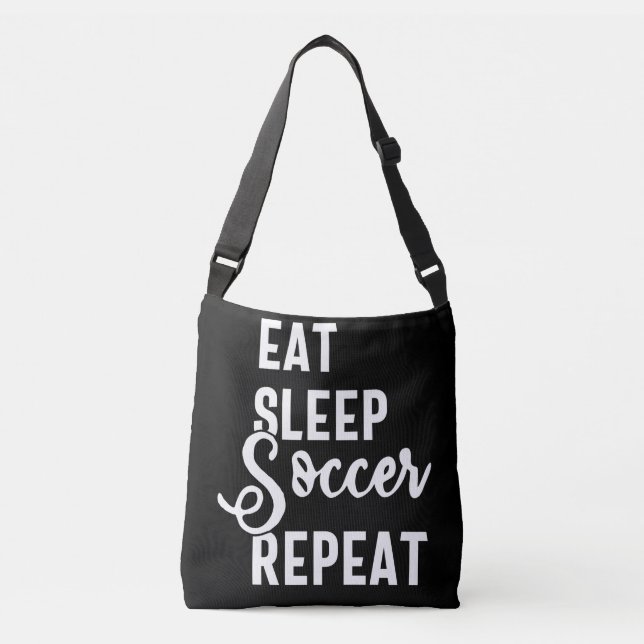 Bolsa Ajustável eat sleep soccer repeat (Frente)