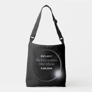 Bolsa Ajustável Eclipse Solar de 2024 e 2017 com Datas Duplas