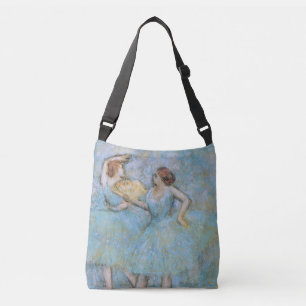 Bolsa Ajustável Edgar Degas Dois Dançarinos, azul pastel