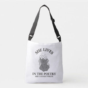 BOLSA AJUSTÁVEL ELA MORA NA POESIA QUE NÃO PODE ESCREVER