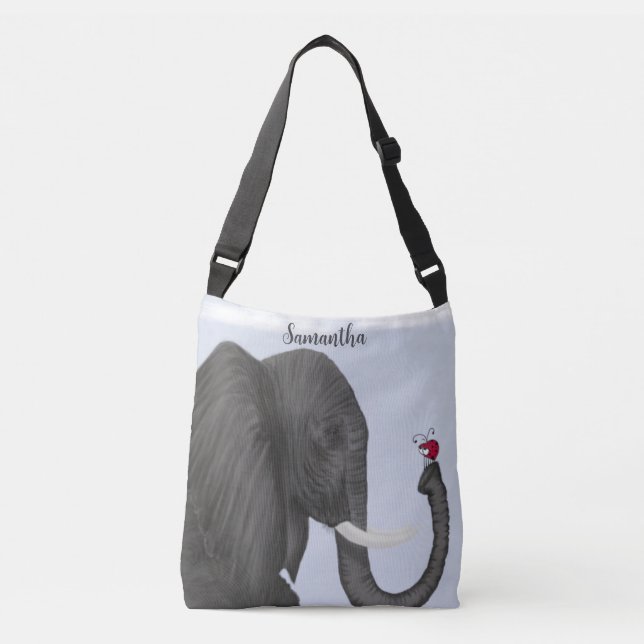 Bolsa Ajustável Elefante Adorável e Ladybug Bonito (Frente)