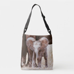 Bolsa Ajustável Elefante-bebê elefante-africano-bonito com mamãe