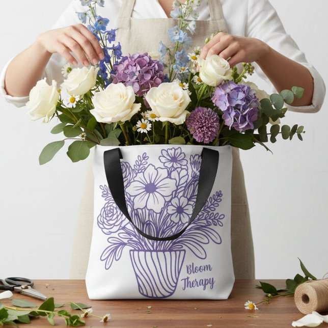 Bolsa Ajustável  Elegant modern canvas create your own for her  (Criador carregado)