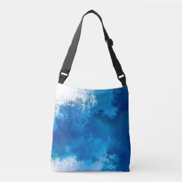 Bolsa Ajustável Elegante Abstrato Blue Ocean Ondas Arte Acrílica |