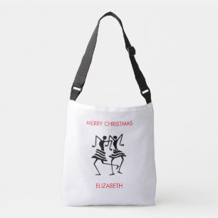 Bolsa Ajustável Elegante, dança da celebração da silhueta, rosa