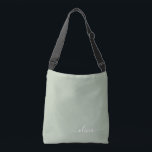 Bolsa Ajustável Elegante do Monograma Moderno Minimalista Verde Sa<br><div class="desc">Apresentando nossa Coleção Elegante do Monograma Moderno Minimalista Verde: Elevem sua estética com sofisticação serena e elegância eterno. Nossa coleção mostra designs minimalistas em uma matiz verde tranquila, complementada por monogramas refinados adaptados ao seu estilo pessoal. De papelaria polida a acessórios versáteis, cada peça da nossa coleção é meticulosamente trabalhada...</div>