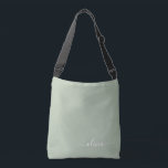 Bolsa Ajustável Elegante do Monograma Moderno Minimalista Verde Sa<br><div class="desc">Apresentando nossa Coleção Elegante do Monograma Moderno Minimalista Verde: Elevem sua estética com sofisticação serena e elegância eterno. Nossa coleção mostra designs minimalistas em uma matiz verde tranquila, complementada por monogramas refinados adaptados ao seu estilo pessoal. De papelaria polida a acessórios versáteis, cada peça da nossa coleção é meticulosamente trabalhada...</div>