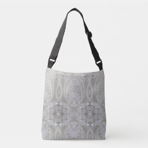 Bolsa Ajustável elegante feminino chique cinza creme bege branco f