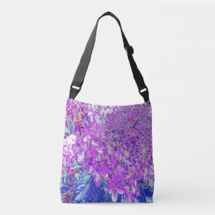 Bolsa Ajustável Elegante Roxo e Blue Limelight Hydrangea