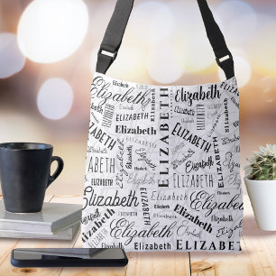 Bolsa Ajustável Elizabeth Black White