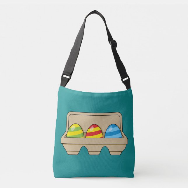 Bolsa Ajustável Embalagem de Ovos de Páscoa Coloridos (Frente)