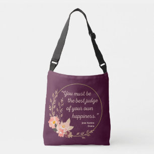 Bolsa Ajustável Emma Por Jane Austen Citação I - Estilo Bonito