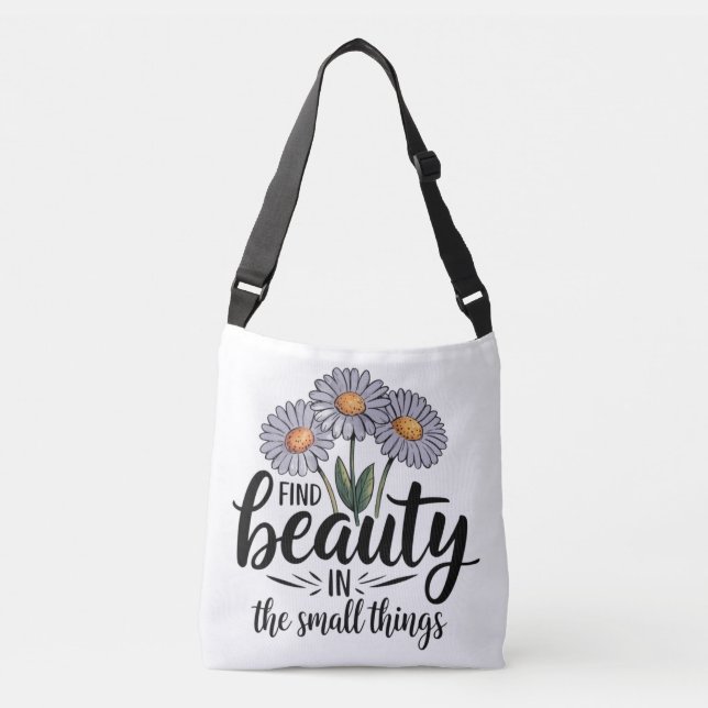 Bolsa Ajustável Encontre beleza nas pequenas coisas (Frente)