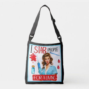 Bolsa Ajustável Enfermeira Nostálgica Bonita Pinup_ For a Living