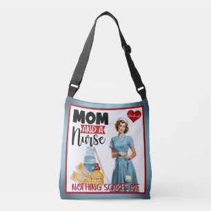 Bolsa Ajustável Enfermeira Nostálgica Bonita Pinup_ Mãe e Enfermei